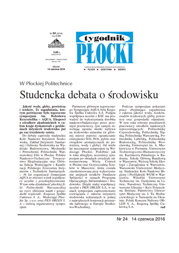 Tygodnik Płocki po AQUA
