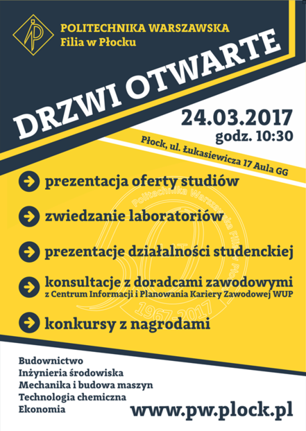 plakat drzwi otwarte