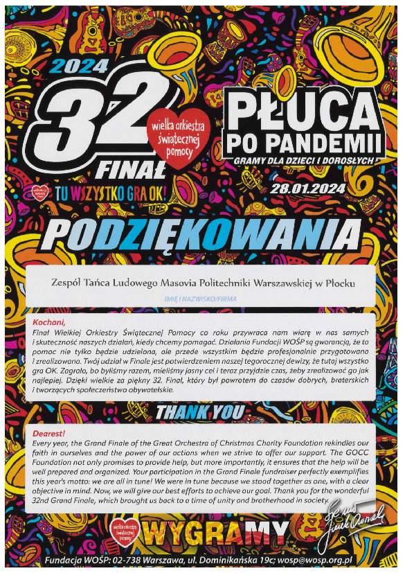 Podziękowania dla ZTL