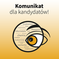 Komunikat dla kandydatów na studia I i II stopnia