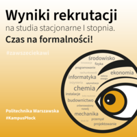 Wyniki rekrutacji na studia stacjonarne I stopnia