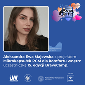 Farba, która reguluje temperaturę wnętrza? Studentka z Płocka pokazuje, że to możliwe.